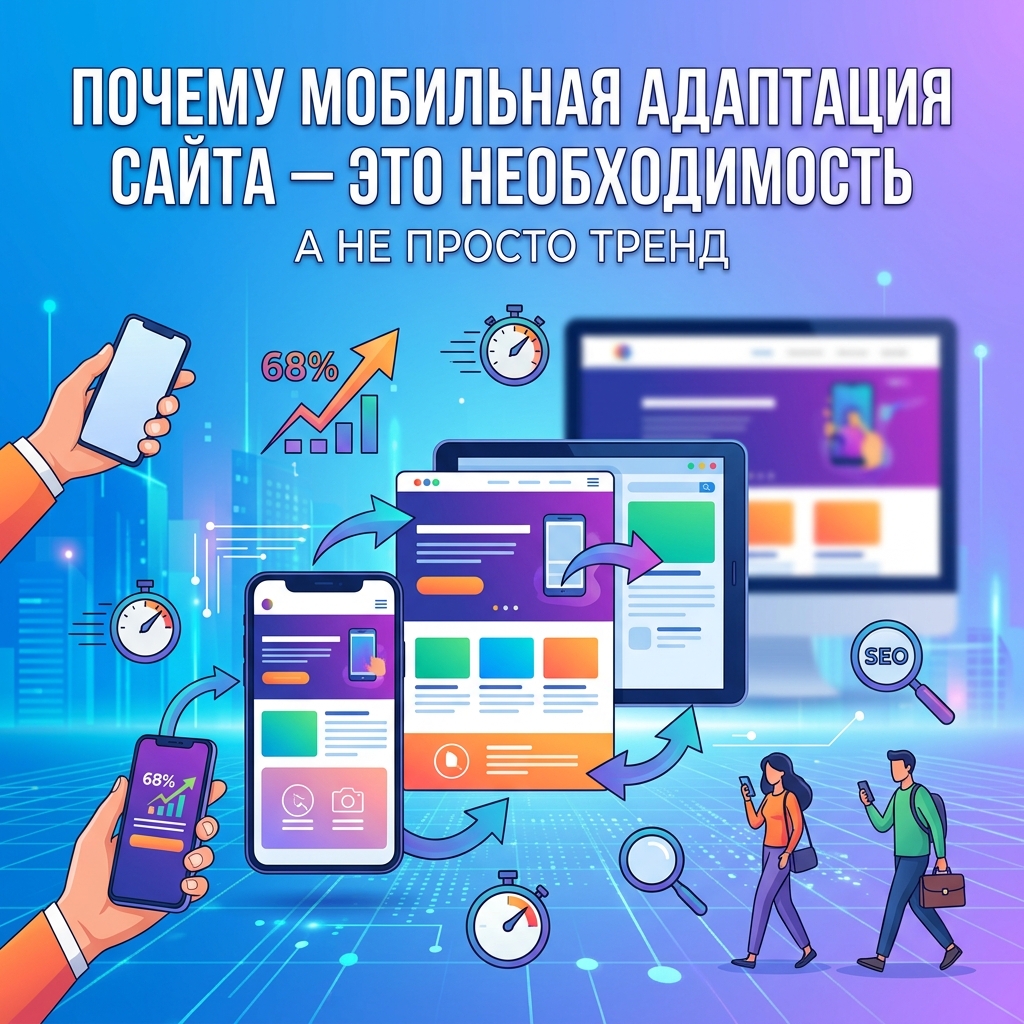Почему мобильная адаптация сайта — это необходимость, а не просто тренд