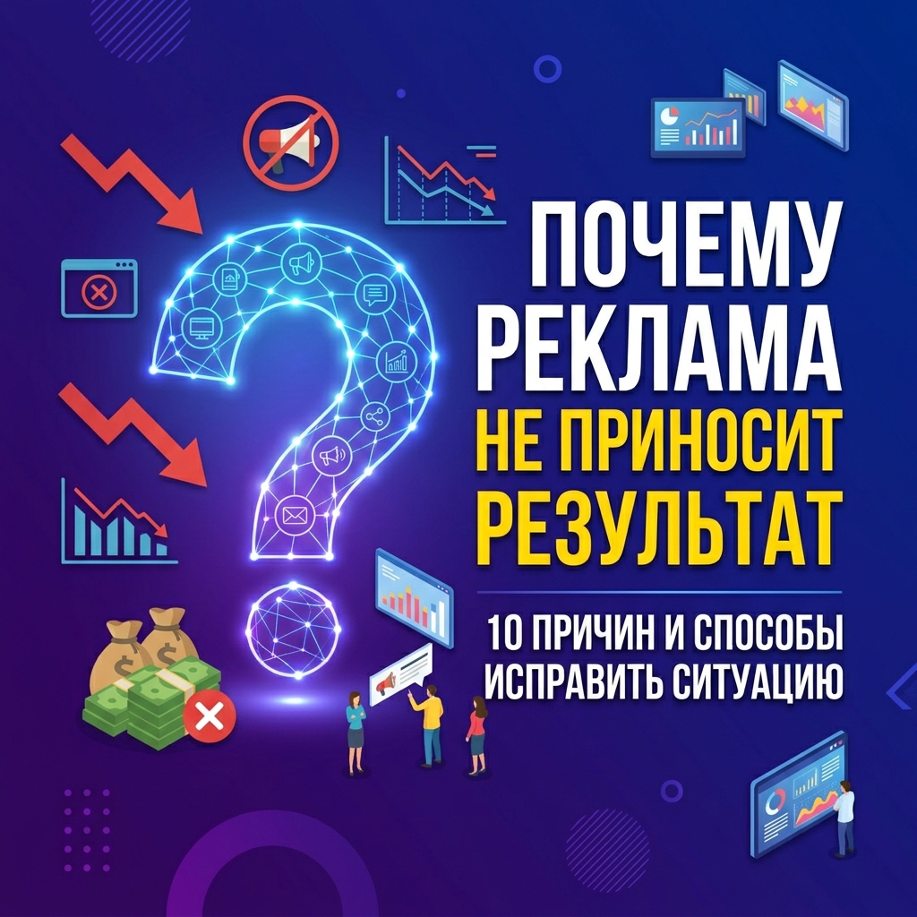 Почему реклама не приносит результат: 10 причин и способы исправить ситуацию
