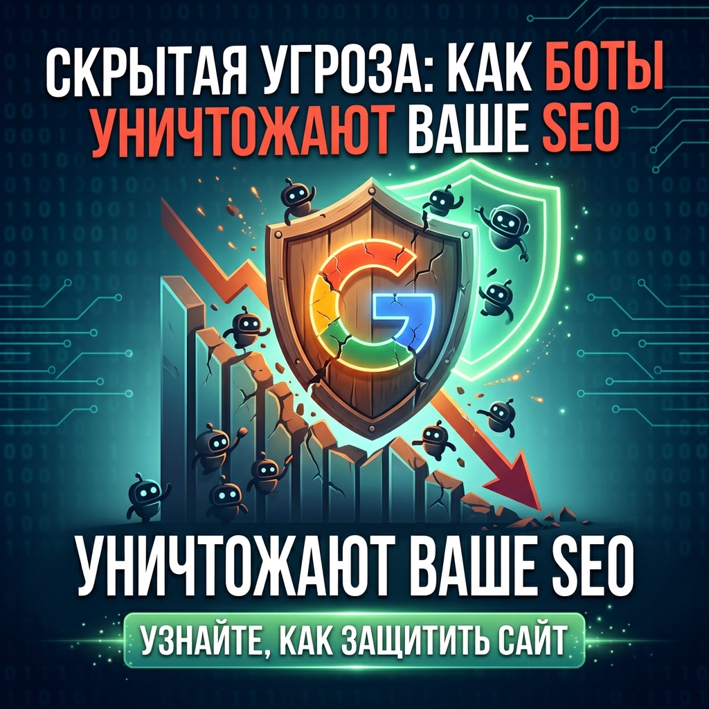 Скрытая угроза: как накрутка бот-трафика уничтожает SEO-позиции и как защитить сайт