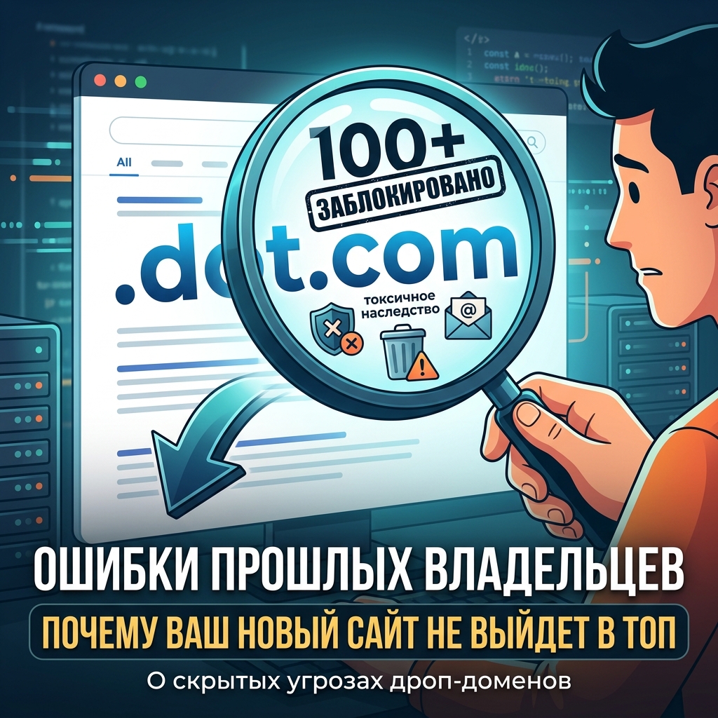 Ошибки прошлых владельцев: почему ваш новый сайт никогда не выйдет в ТОП