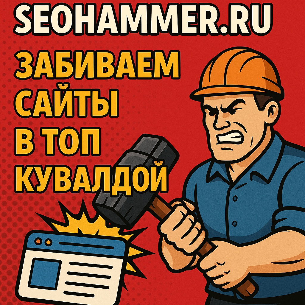 SeoHammer.ru - Забиваем сайты в ТОП кувалдой