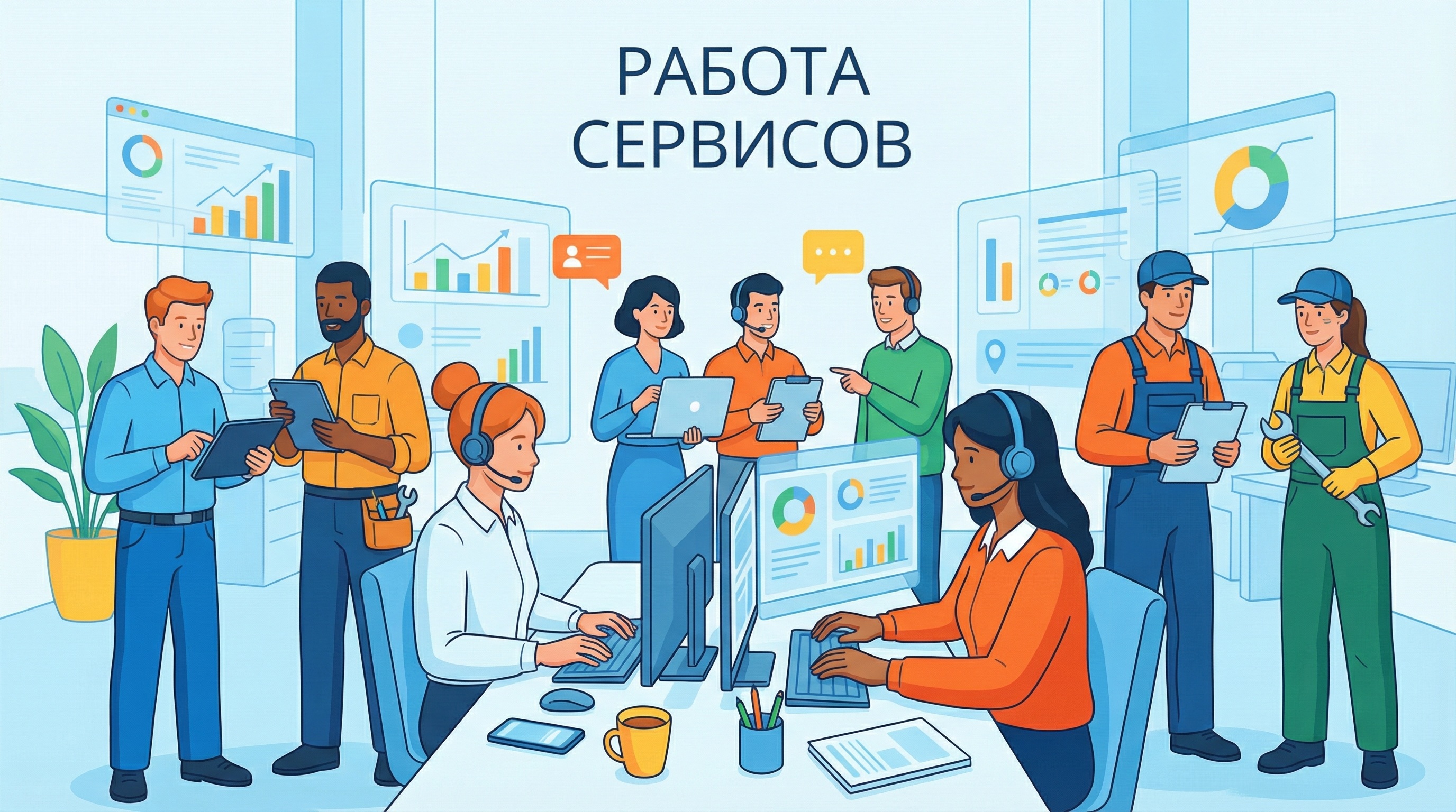 Работа Сервисов KYK.ru